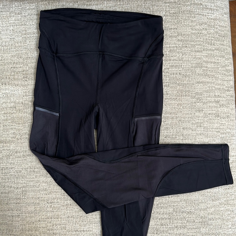 Lululemon black mesh leggings